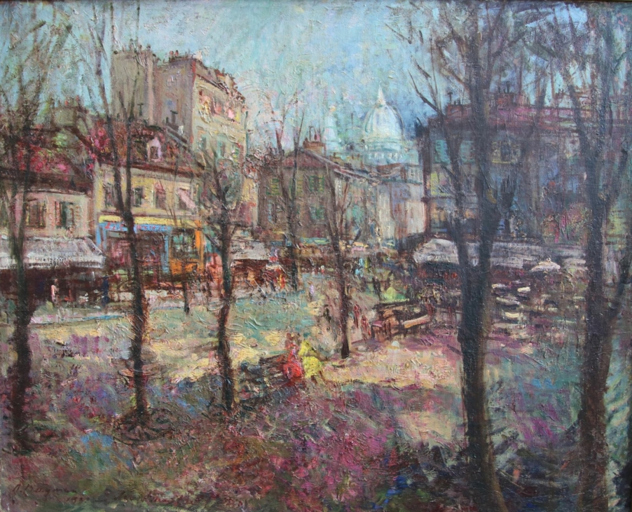 Aleksander Vardi MONTMARTRE ÕHTUL, 1938 (Tartu Kunstimuuseum)