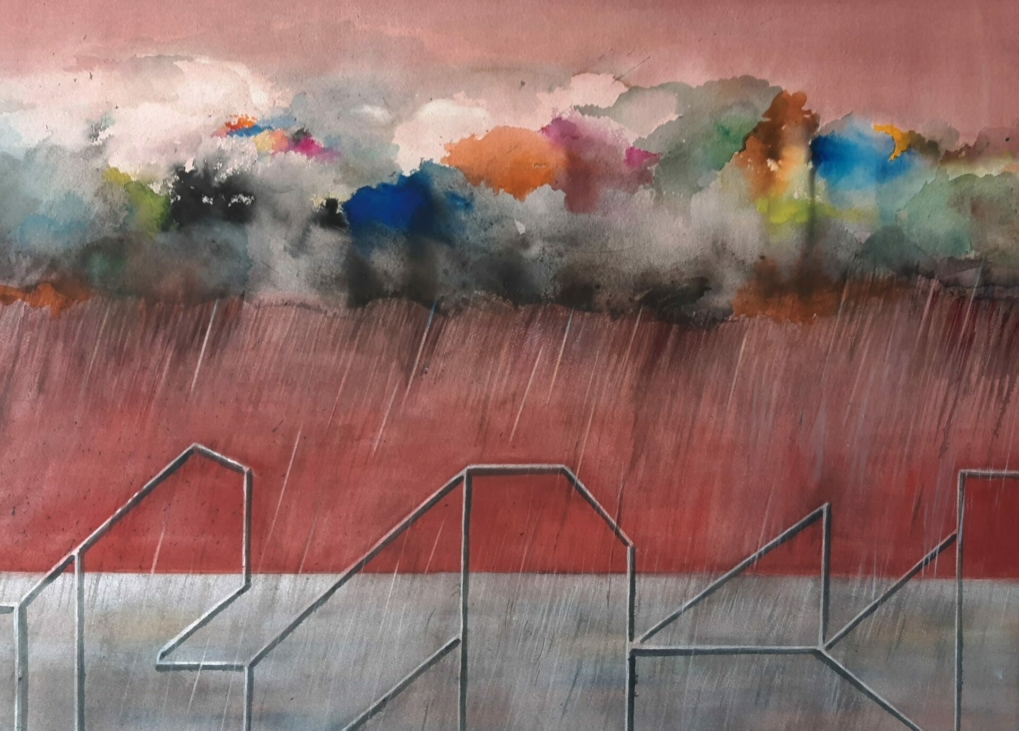 M. Üksine.Septembrilõpu vihm_72x100cm